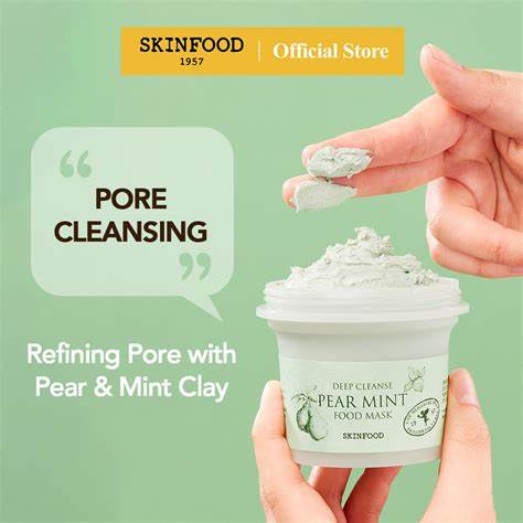 SKINFOOD Pear Mint Food Mask μάσκα προσώπου 120g - Image 2