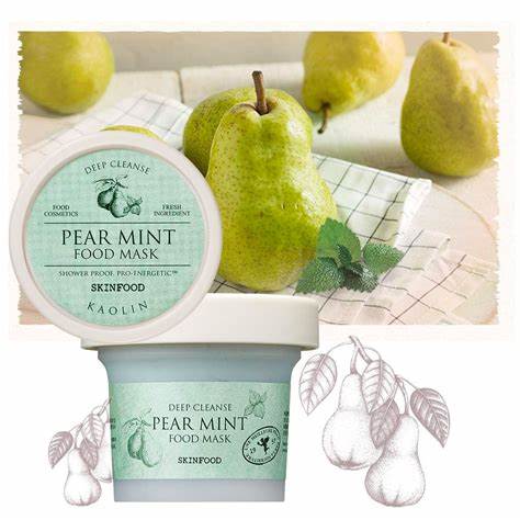 SKINFOOD Pear Mint Food Mask μάσκα προσώπου 120g - Image 3