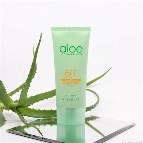 Holika Holika Aloe Soothing Essence Waterproof Sun Gel Αδιάβροχο αντηλιακό για Πρόσωπο & Σώμα SPF50+ 100ml - Image 2