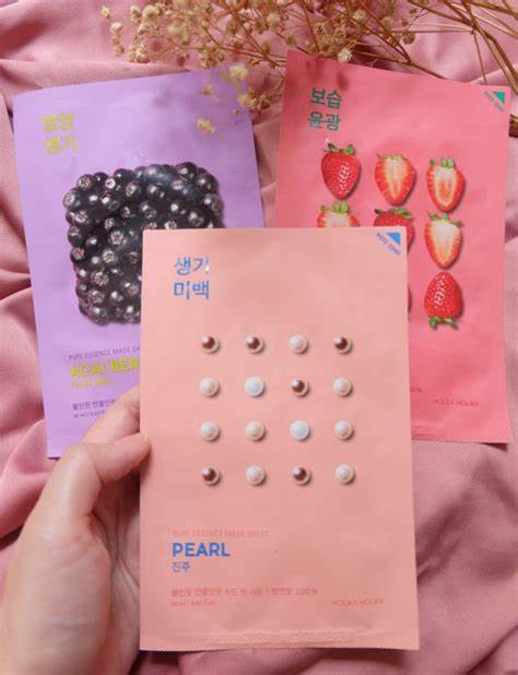 Holika Holika Pure Essence Mask Sheet Ενυδατική Μάσκα Προσώπου – Pearl 20ml - Image 3