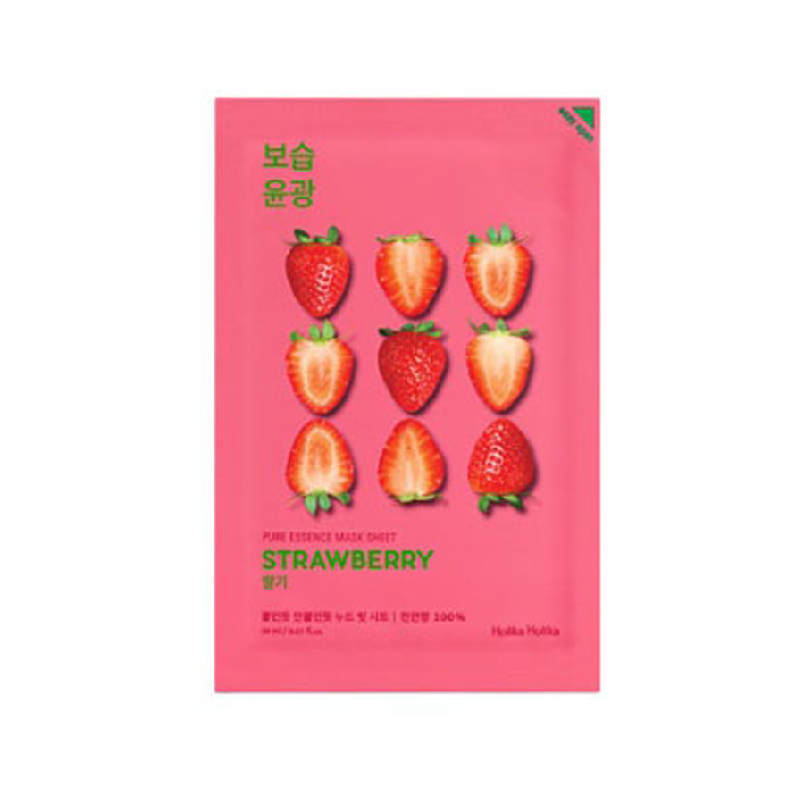 Holika Holika Pure Essence Sheet Mask Ενυδατική Μάσκα Προσώπου – Strawberry 20ml