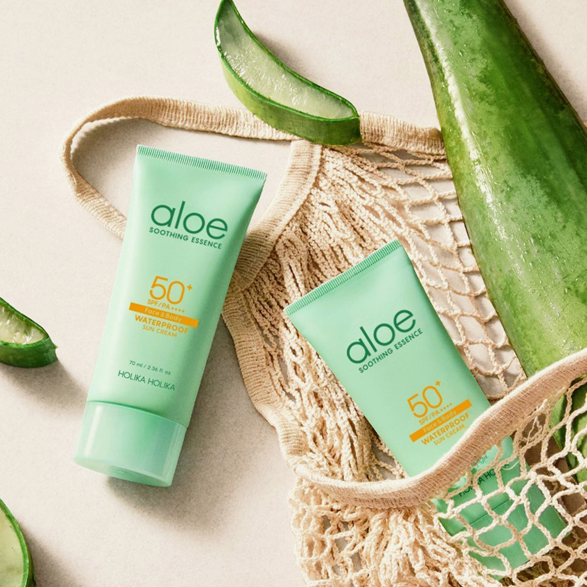 Holika Holika Aloe Soothing Essence Waterproof Sun Gel Αδιάβροχο αντηλιακό για Πρόσωπο & Σώμα SPF50+ 100ml - Image 3