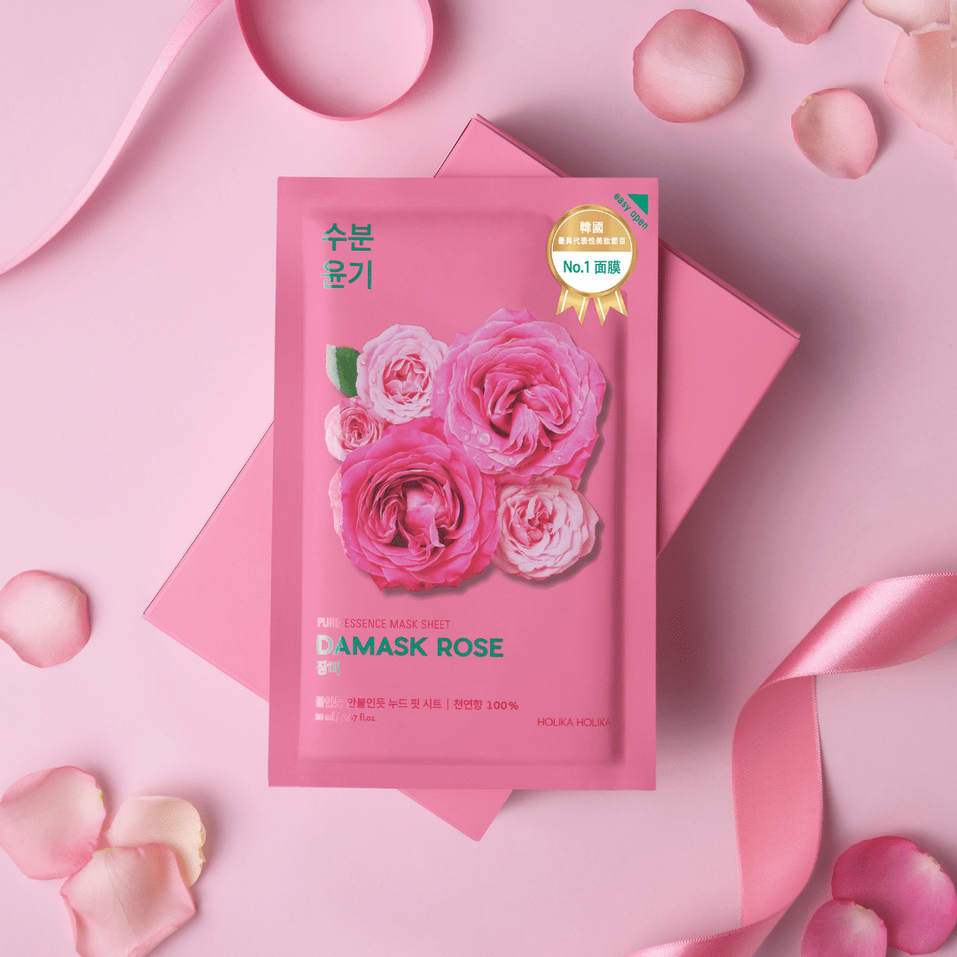 Holika Holika Pure Essence Mask Sheet – Damask Rose 23ml - Image 3