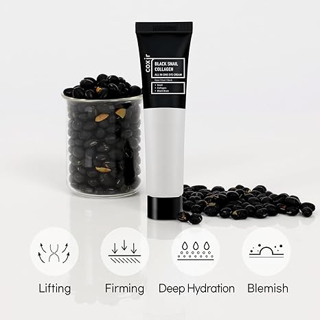 Coxir Black Snail Collagen All in One Eye Cream Κρέμα Ματιών 30ml - Image 3