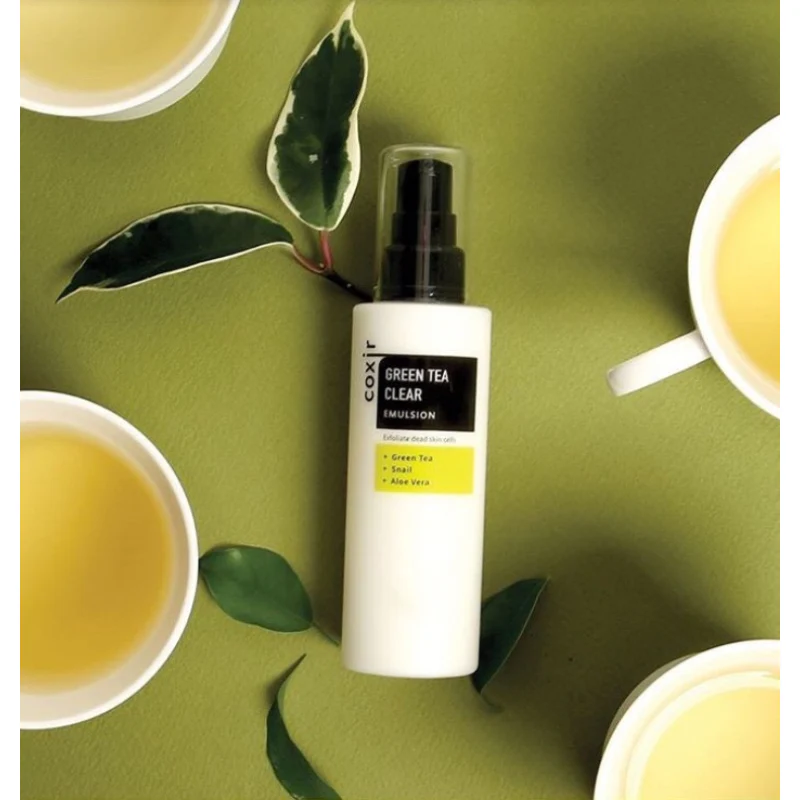 Coxir Green Tea Clear Emulsion Γαλάκτωμα Προσώπου με πράσινο τσάι 100ml