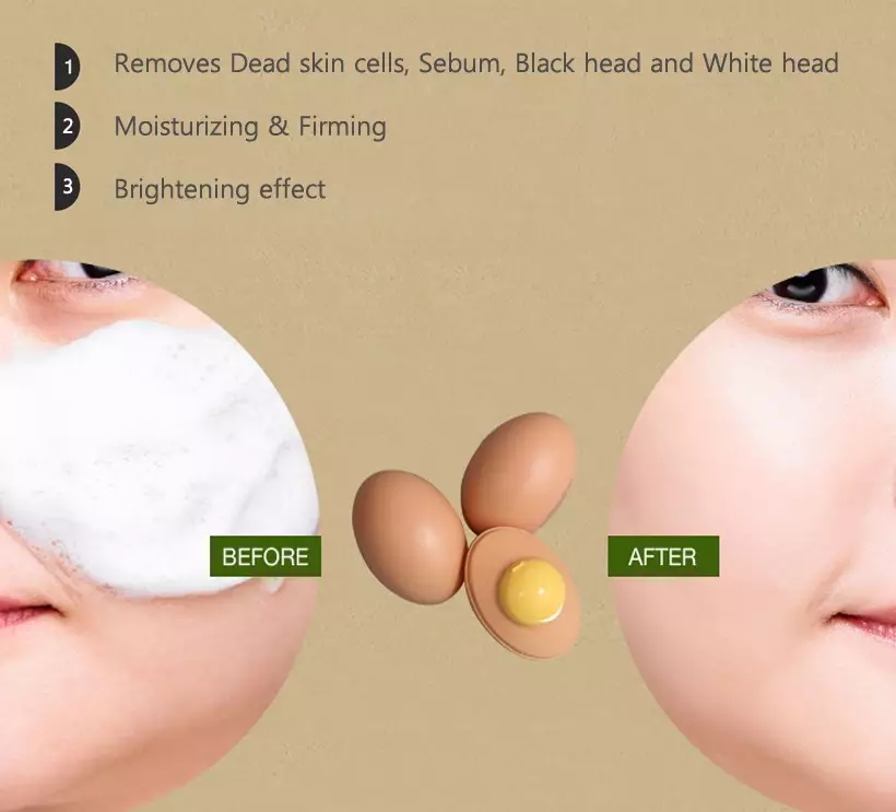 Holika Holika Smooth Egg Skin Cleansing Foam 140ml - Image 2