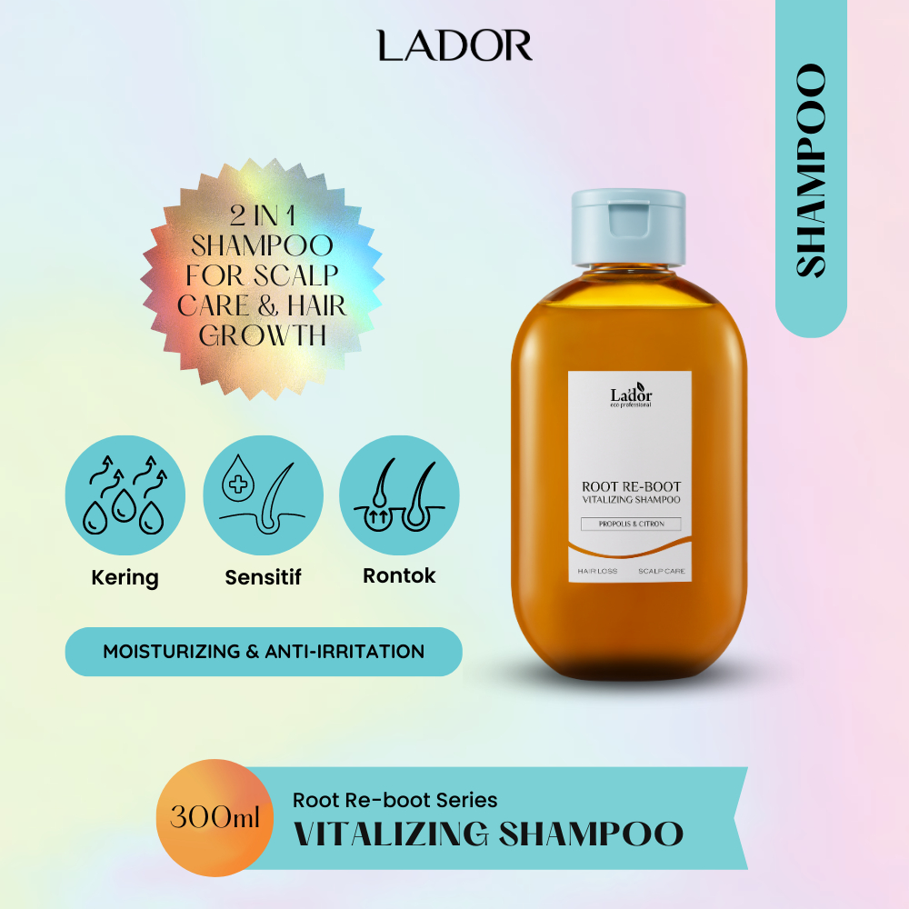 LADOR Root Re-Boot Purifying Shampoo (Ginger & Apple) 300ml - Image 2