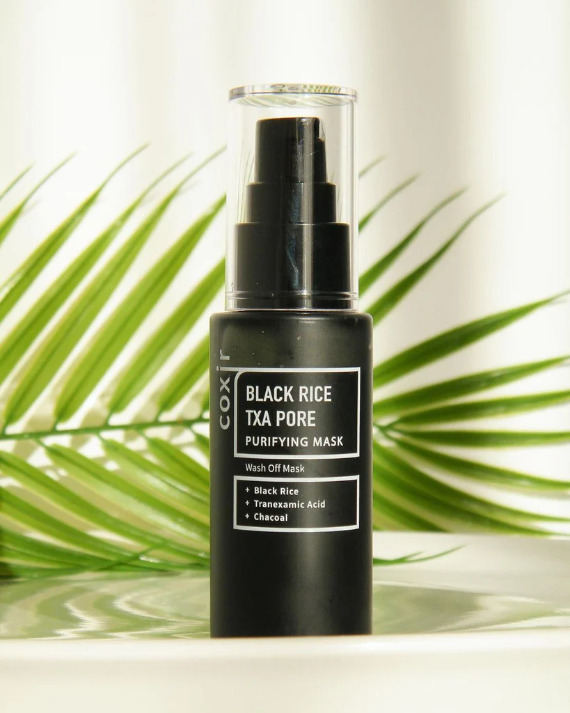 Coxir Black Rice TXA Pore Mask Μάσκα καθαρισμού πόρων με Ενεργό άνθρακα 50ml - Image 2