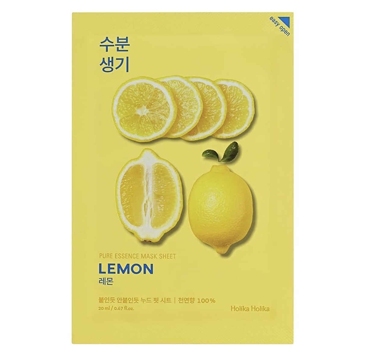 HOLIKA HOLIKA Pure Essence Mask Sheet - Lemon 23gr - Image 2
