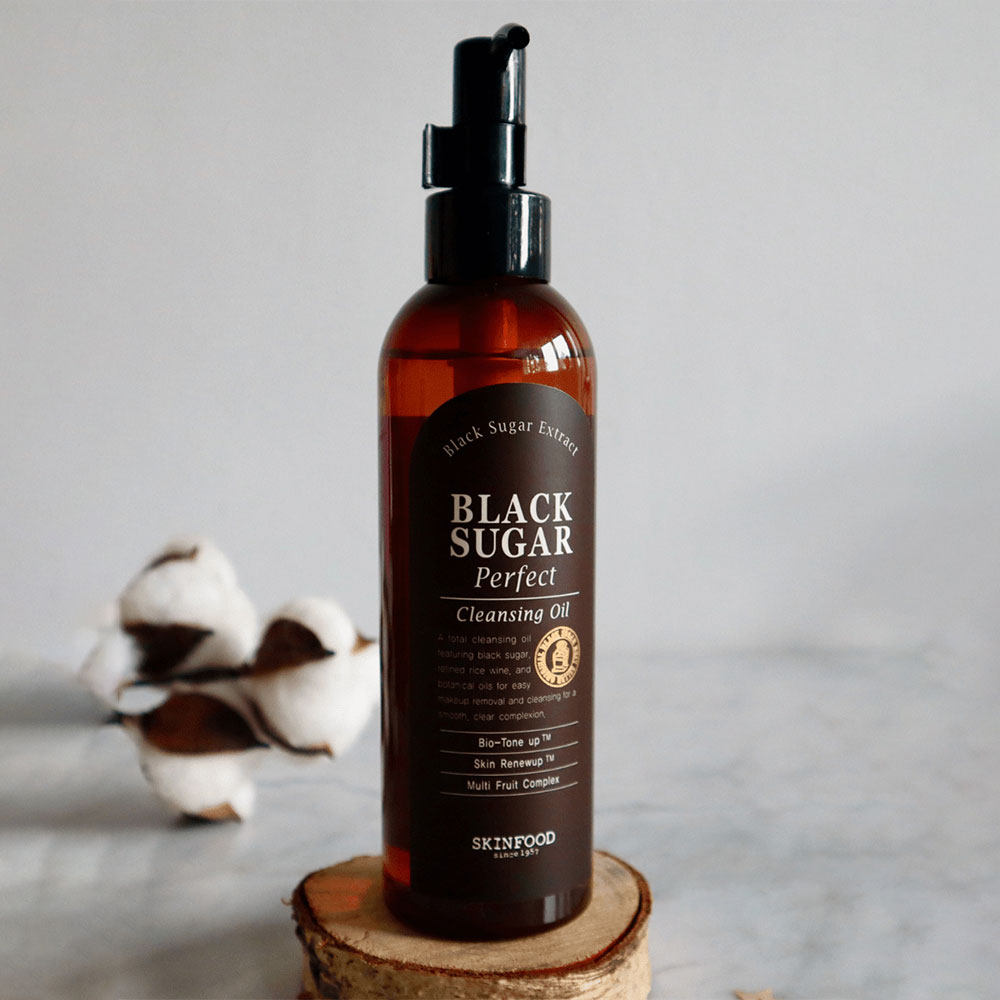 SKINFOOD Black Sugar Perfect Cleansing Oil λάδι καθαρισμού 200ml - Image 3