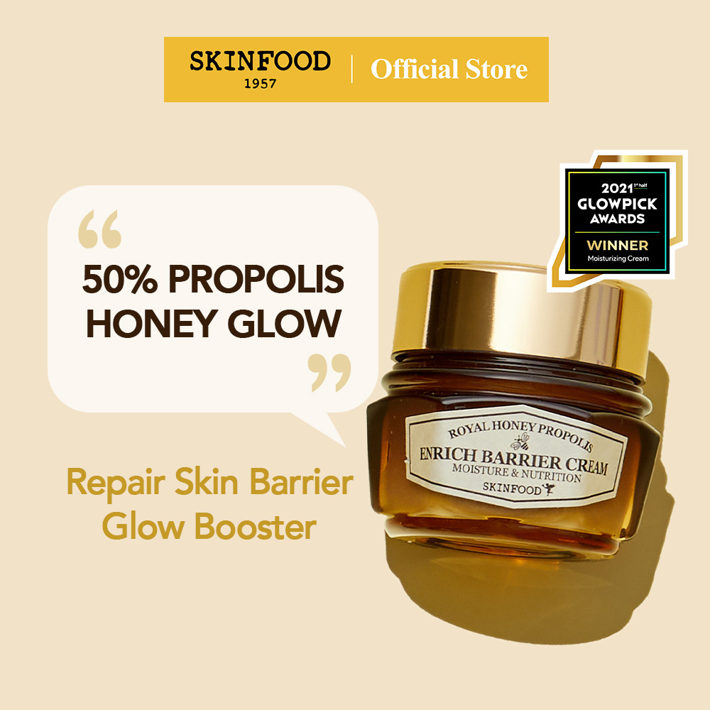 SKINFOOD Royal Honey Propolis Enrich Barrier Cream 63ml - Image 3