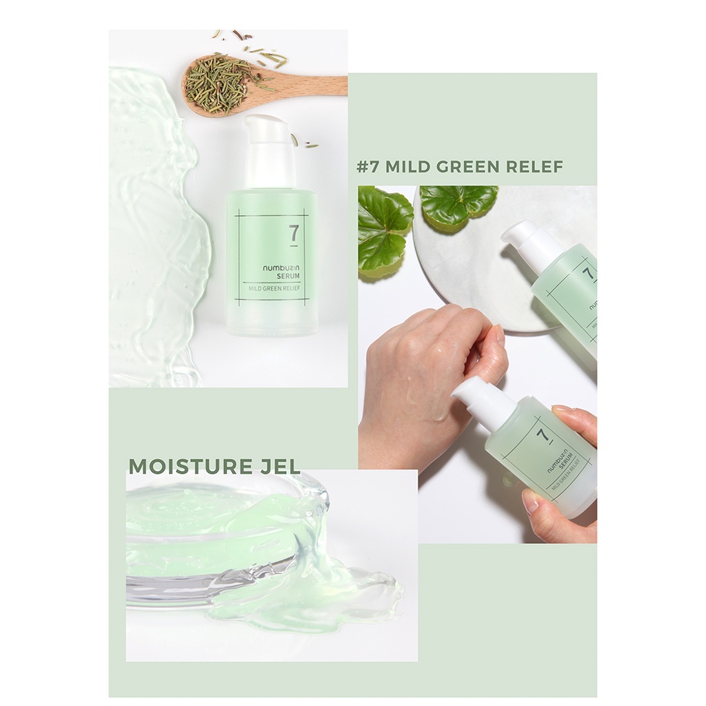 Numbuzin - No.7 - Mild Green Soothing Serum - 50ml - Image 2