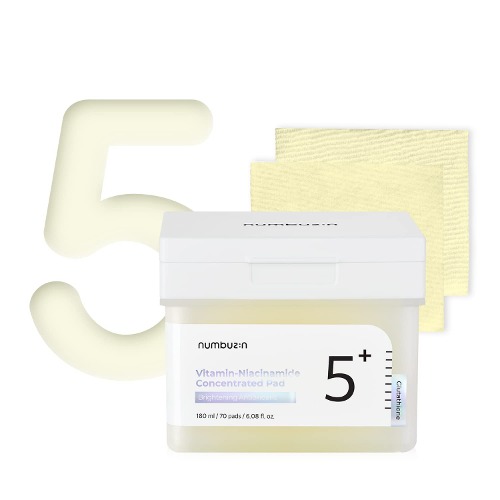 Numbuzin - No.5 Vitamin - Niacinamide Concentrated Pad - Niacinamide Facial Flakes - 180ml/70pcs.