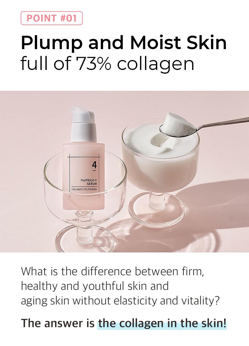 Numbuzin - No. 4 - Collagen 73% Pudding Serum - Collagen Serum - 50ml - Image 2
