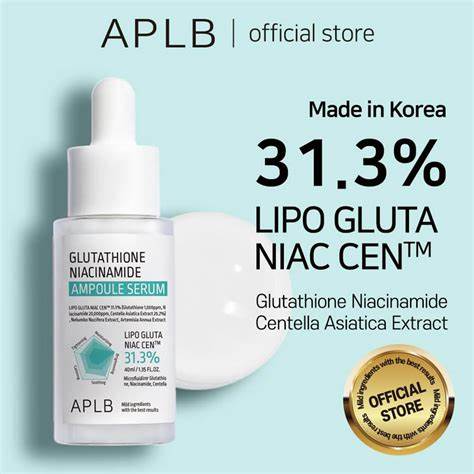 APLB - Glutathione Niacinamide Ampoule Serum - Brightening Face Serum - 40ml - Image 3