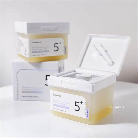 Numbuzin - No.5 Vitamin - Niacinamide Concentrated Pad - Niacinamide Facial Flakes - 180ml/70pcs. - Image 2