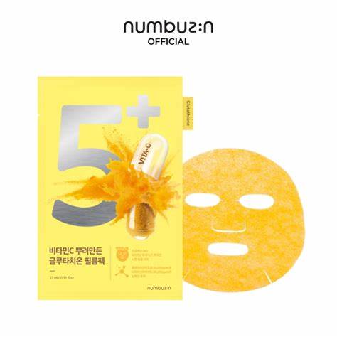 Numbuzin - No.5 Vitamin Spotlight Sheet Mask - Brightening Sheet Mask - 27ml - Image 2
