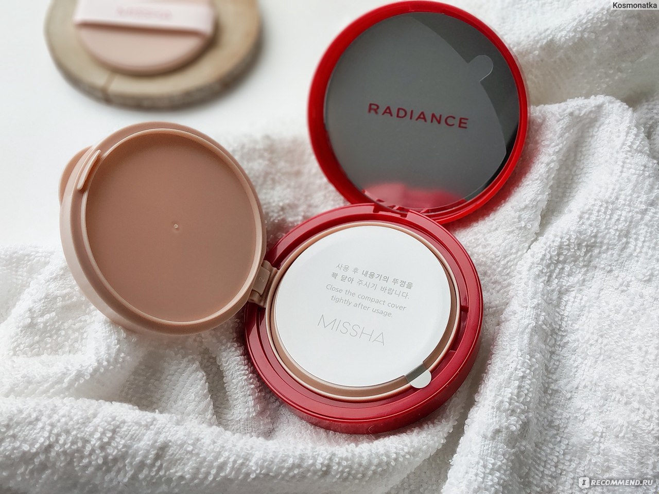 Missha - Radiance Perfect Fit Cushion Foundation SPF50+/PA+++ - Sunscreen Cushion Foundation - No. 21N Vanilla - 15g - Image 2