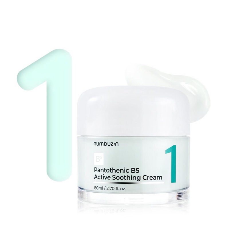 Numbuzin - No.1 Pantothenic B5 Active Soothing Cream - Soothing Face Cream 80ml