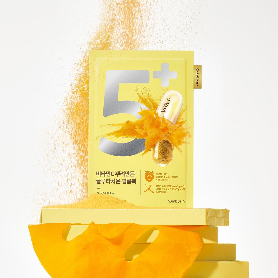 Numbuzin - No.5 Vitamin Spotlight Sheet Mask - Brightening Sheet Mask - 27ml
