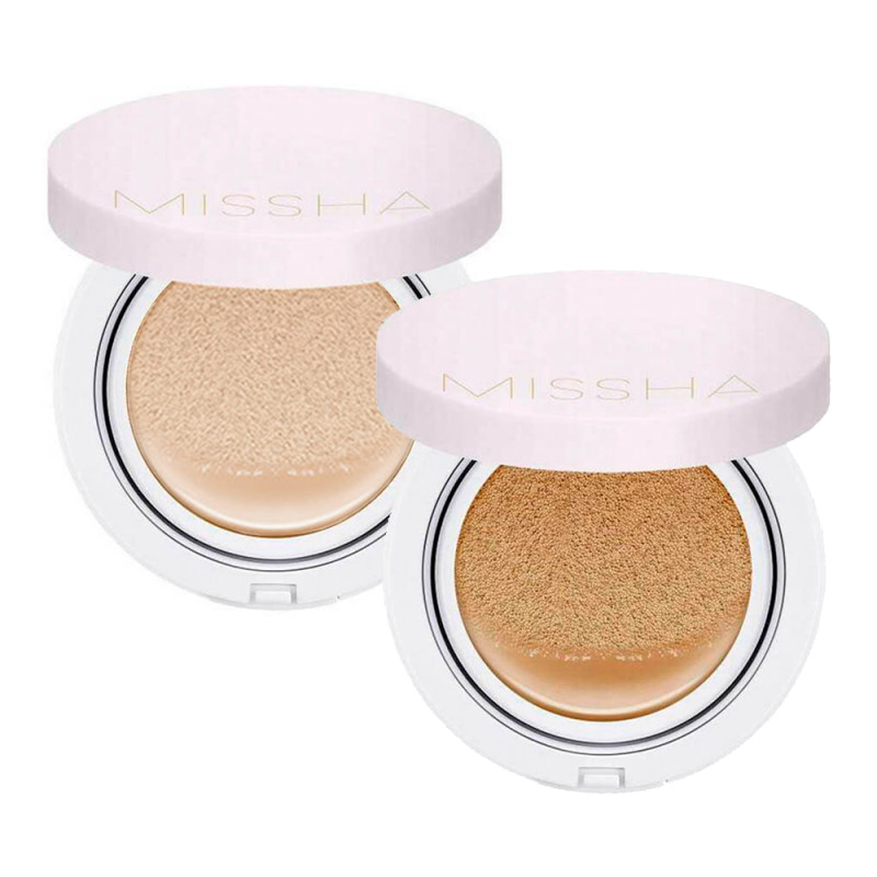 Missha - Magic Cushion Cover Lasting SPF50+/PA+++ - Cushion Primer with Filter - #21 Neutral Light Beige - 15g - Image 3