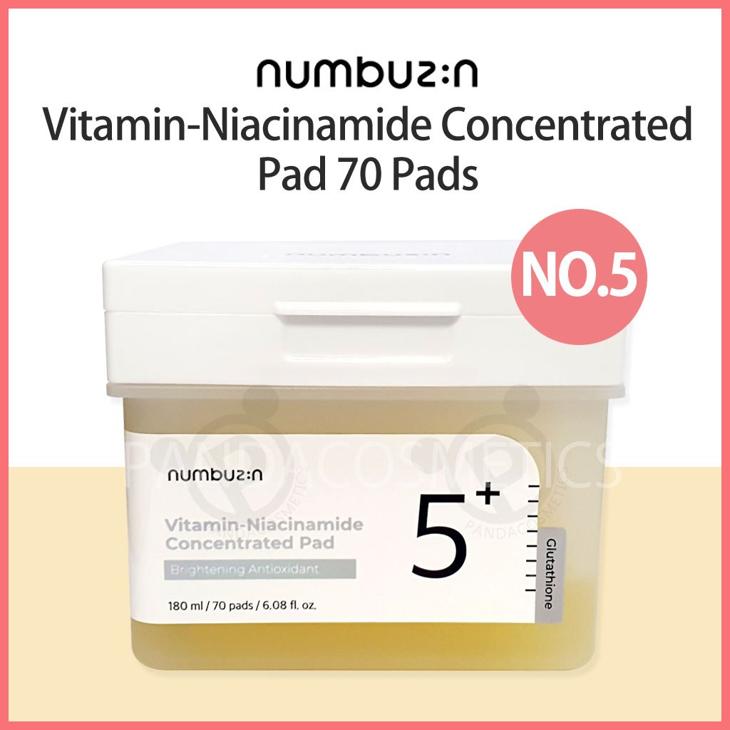 Numbuzin - No.5 Vitamin - Niacinamide Concentrated Pad - Niacinamide Facial Flakes - 180ml/70pcs. - Image 3