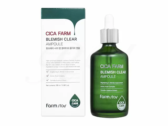 FARMSTAY CICA FARM BLEMISH CLEAR AMPOULE, 100 ml