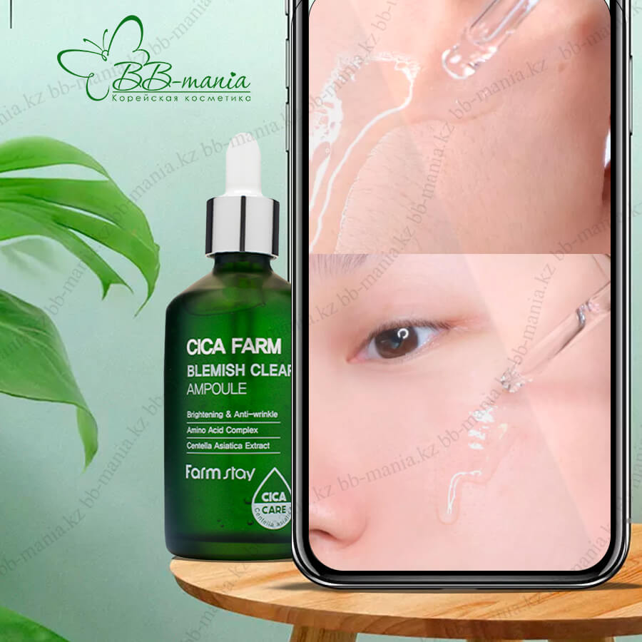 FARMSTAY CICA FARM BLEMISH CLEAR AMPOULE, 100 ml - Image 2