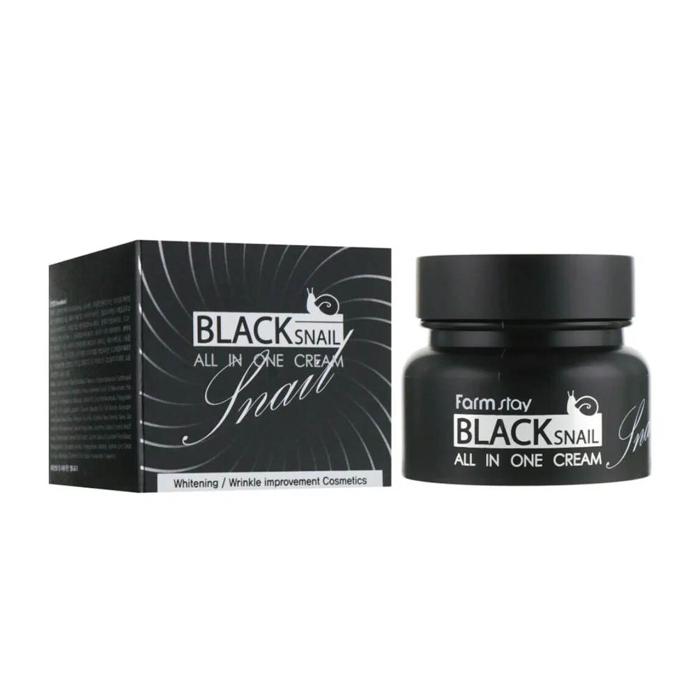 FARMSTAY BLACK SNAIL ALL-IN ONE CREAM, 50 g