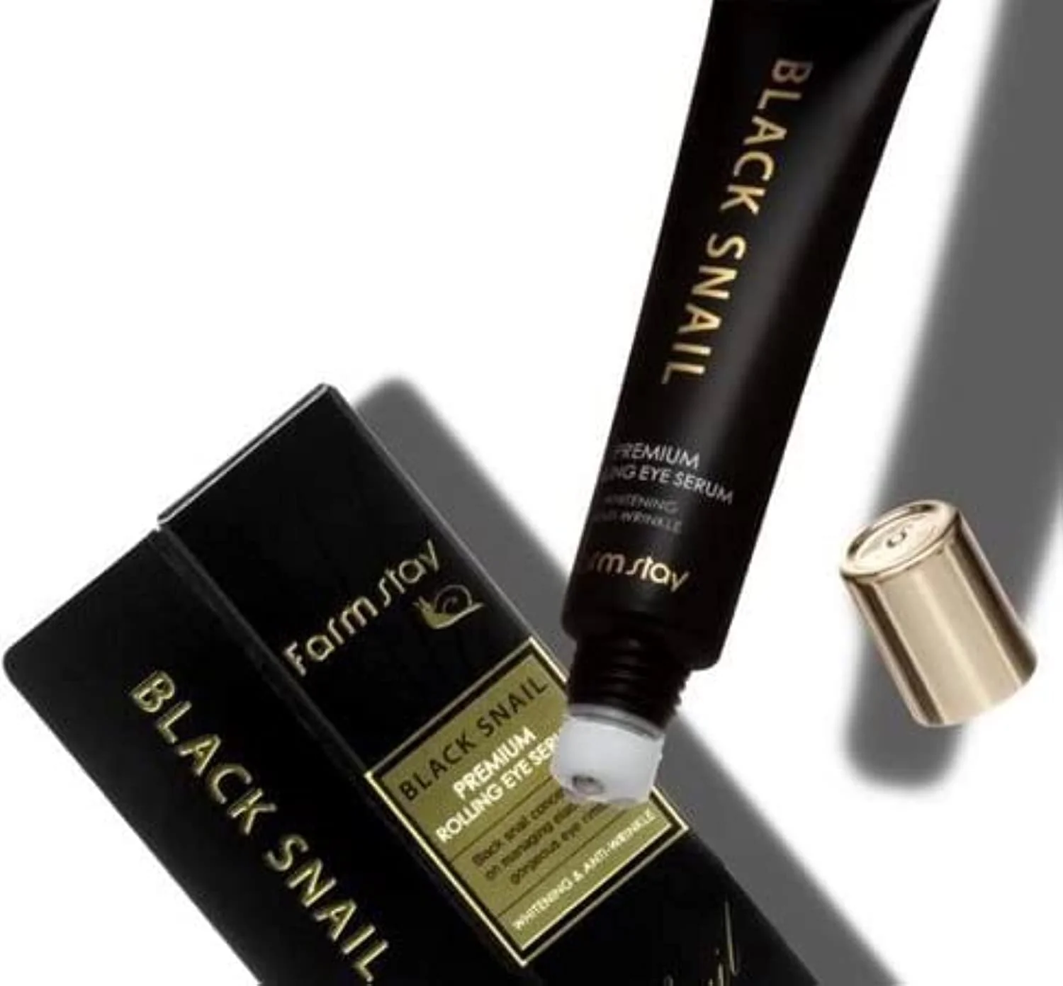 FARMSTAY BLACK SNAIL PREMIUM ROLLING EYE SERUM, 25 ml - Image 2
