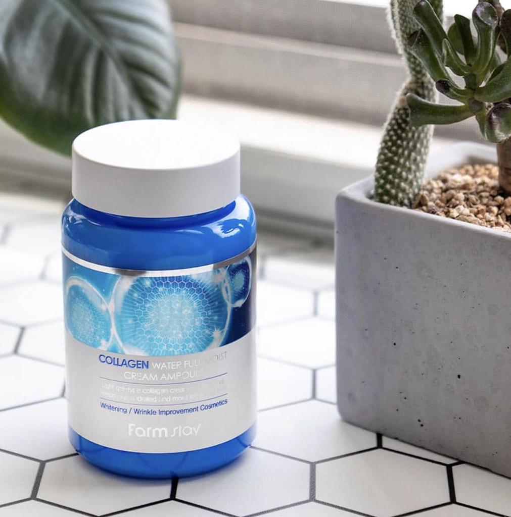 FARMSTAY COLLAGEN WATER FULL MOIST CREAM AMPOULE, 250 ml - Image 2