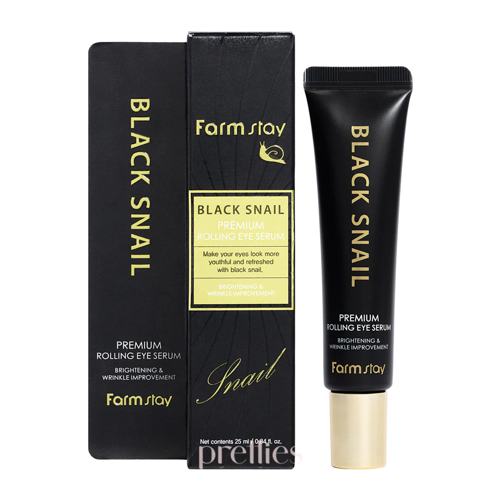 FARMSTAY BLACK SNAIL PREMIUM ROLLING EYE SERUM, 25 ml