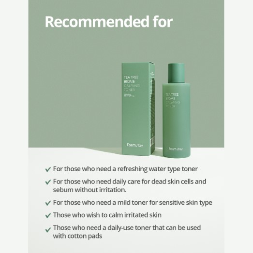 FARMSTAY TEA TREE BIOME CALMING Toner, 200 ml - Image 2