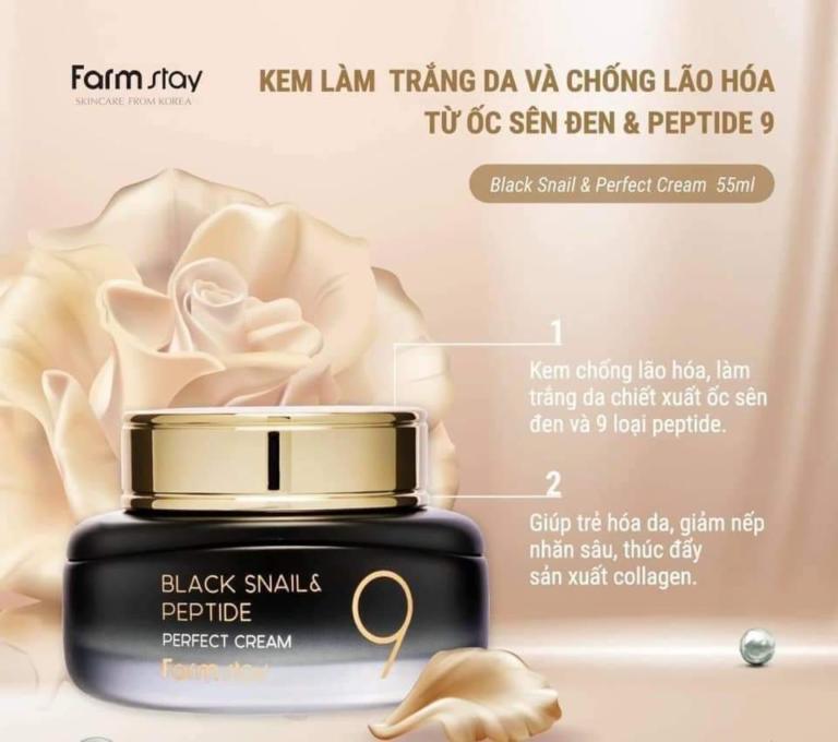 FarmStay Black Snail & Peptide9 Super Vitalizing Cream - Image 3