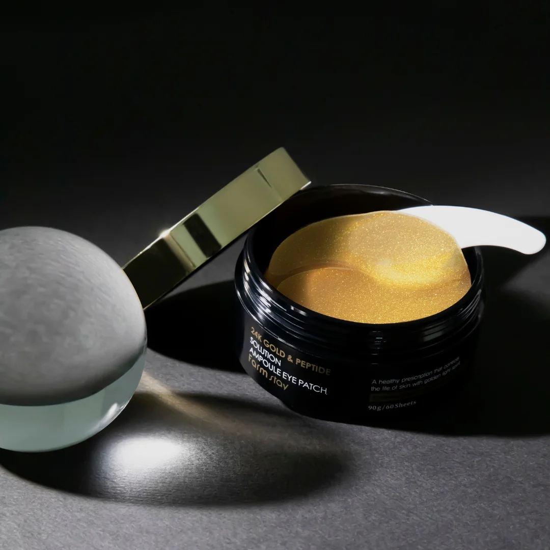 Farmstay 24k Gold & Peptide Solution Eye Patches 90gr 60pcs - Image 2