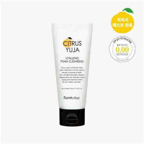 FARMSTAY CITRUS YUJA VITALIZING Foam Cleanser, 100 ml