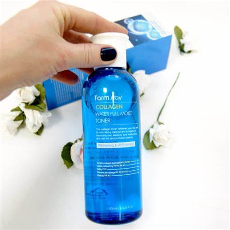 FARMSTAY COLLAGEN Aqua FULL MOIST ALL DAY TONER, 500 ml - Image 3