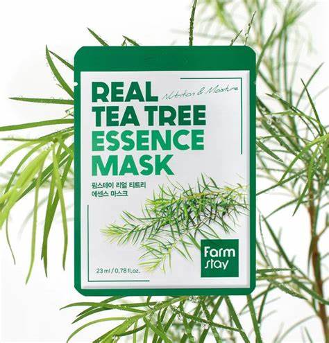 FARMSTAY REAL TEA TREE ESSENCE MASK, 23 ml (Συσκευασία 10 τμχ) - Image 2