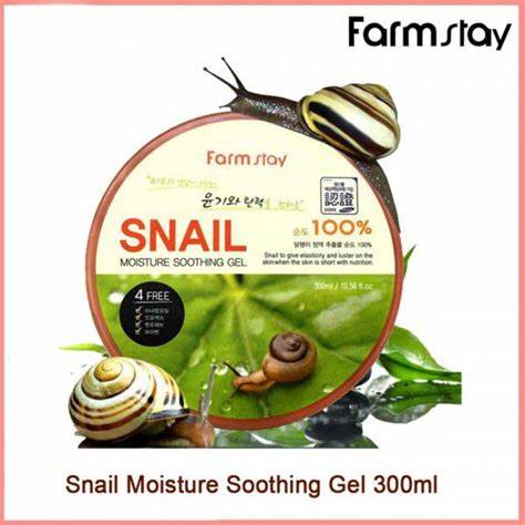FARMSTAY SNAIL MOISTURE SOOTHING Gel, 300 ml
