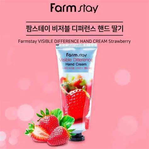 FARMSTAY VISIBLE DIFFERENCE Hand Cream STRAWBERRY, 100 ml - Image 3
