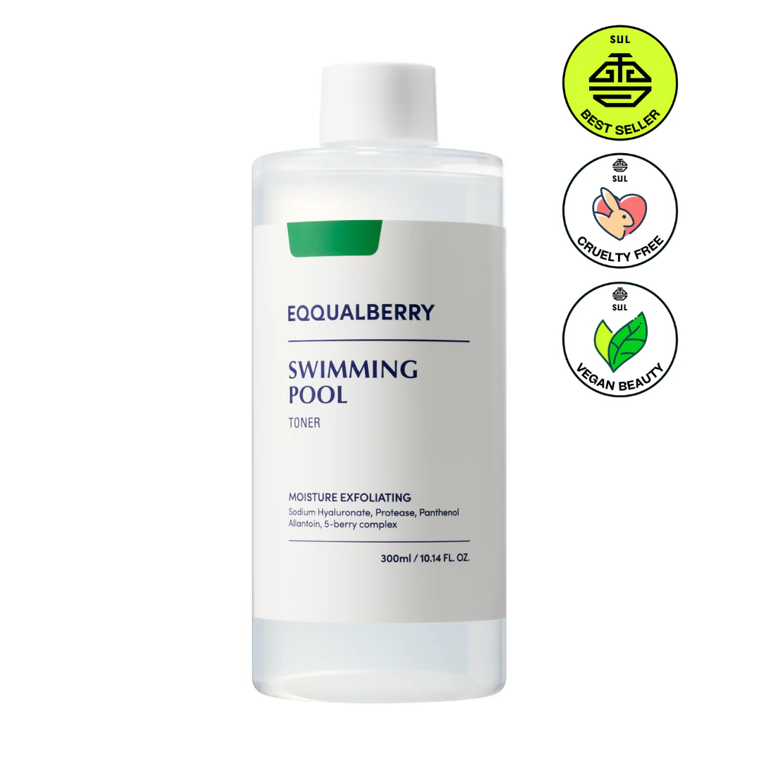 EQQUALBERRY - Swimming Pool Daily Facial Toner - Moisturizing and Exfoliating Facial Toner Toner - 155ml