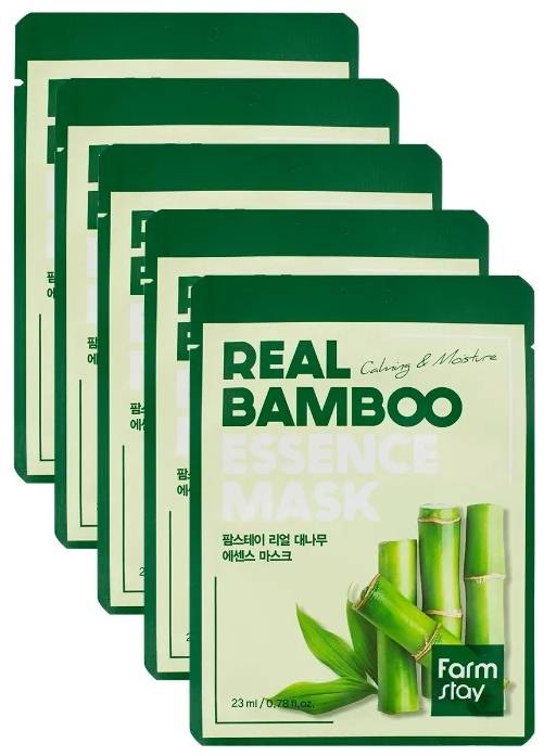 FARMSTAY REAL BAMBOO Essence Mask, 23 ml - Image 3