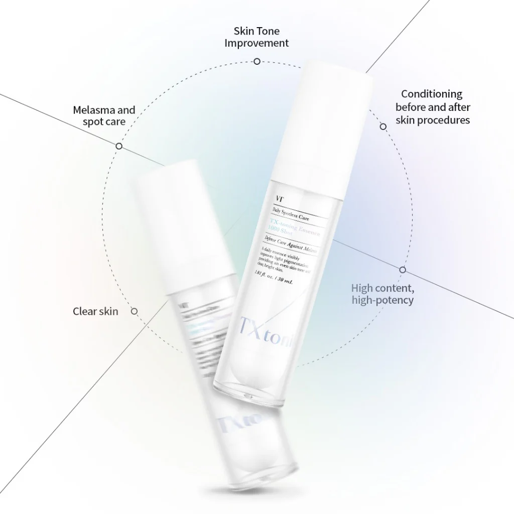 VT Cosmetics - TX-toning Essence 1000 Shot - Brightening Face Essence with Tranexamic Acid - 30ml - Image 3