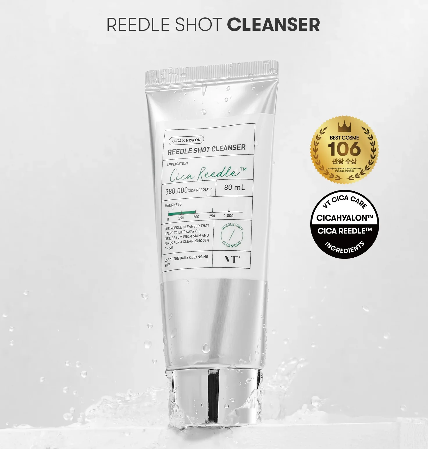 VT Cosmetics - Reedle Shot Cleanser - Purifying Facial Foam - 80ml