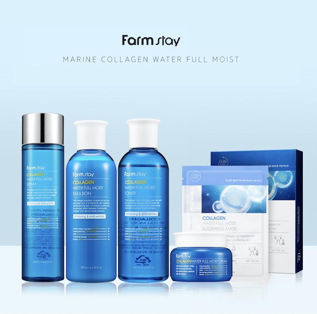 FARMSTAY COLLAGEN Aqua FULL MOIST SERUM, 250ml - Image 2