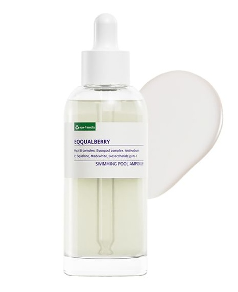 EQQUALBERRY - Swimming Pool Ampoule - Moisturizing and Soothing Ampoule for Face - 50ml
