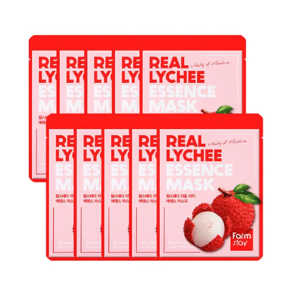 FARMSTAY REAL LYCHEE Essence Mask, 23 ml - Image 2