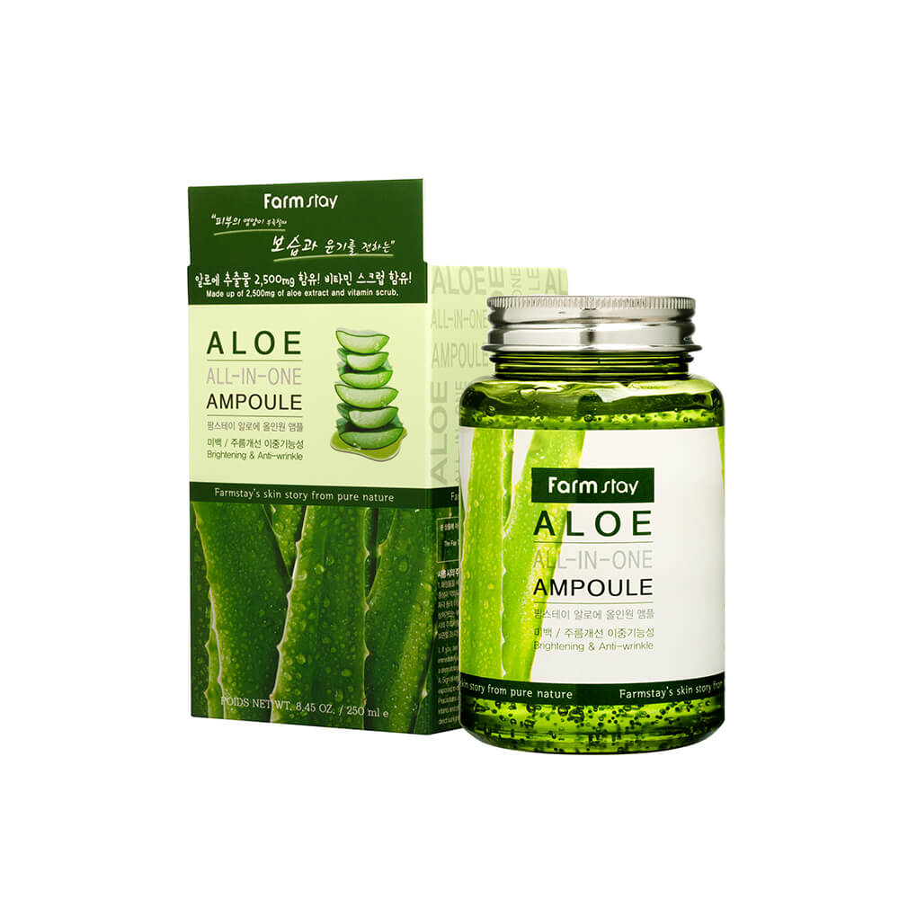 FARMSTAY ALOE ALL-IN ONE AMPOULE, 250 ml
