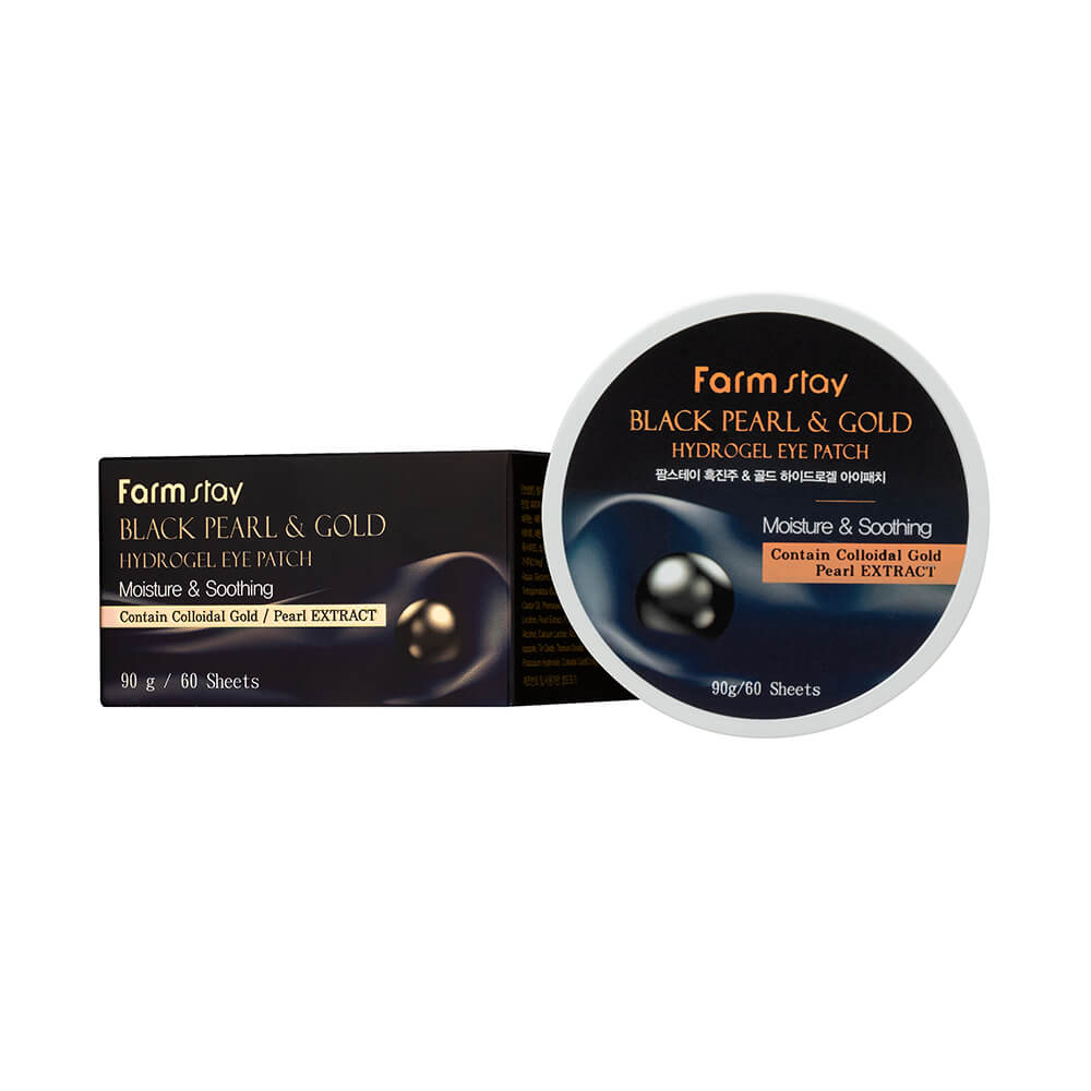 FARMSTAY BLACK PEARL&GOLD HYDRO Gel EYE PATCH, 60 pcs. - Image 4