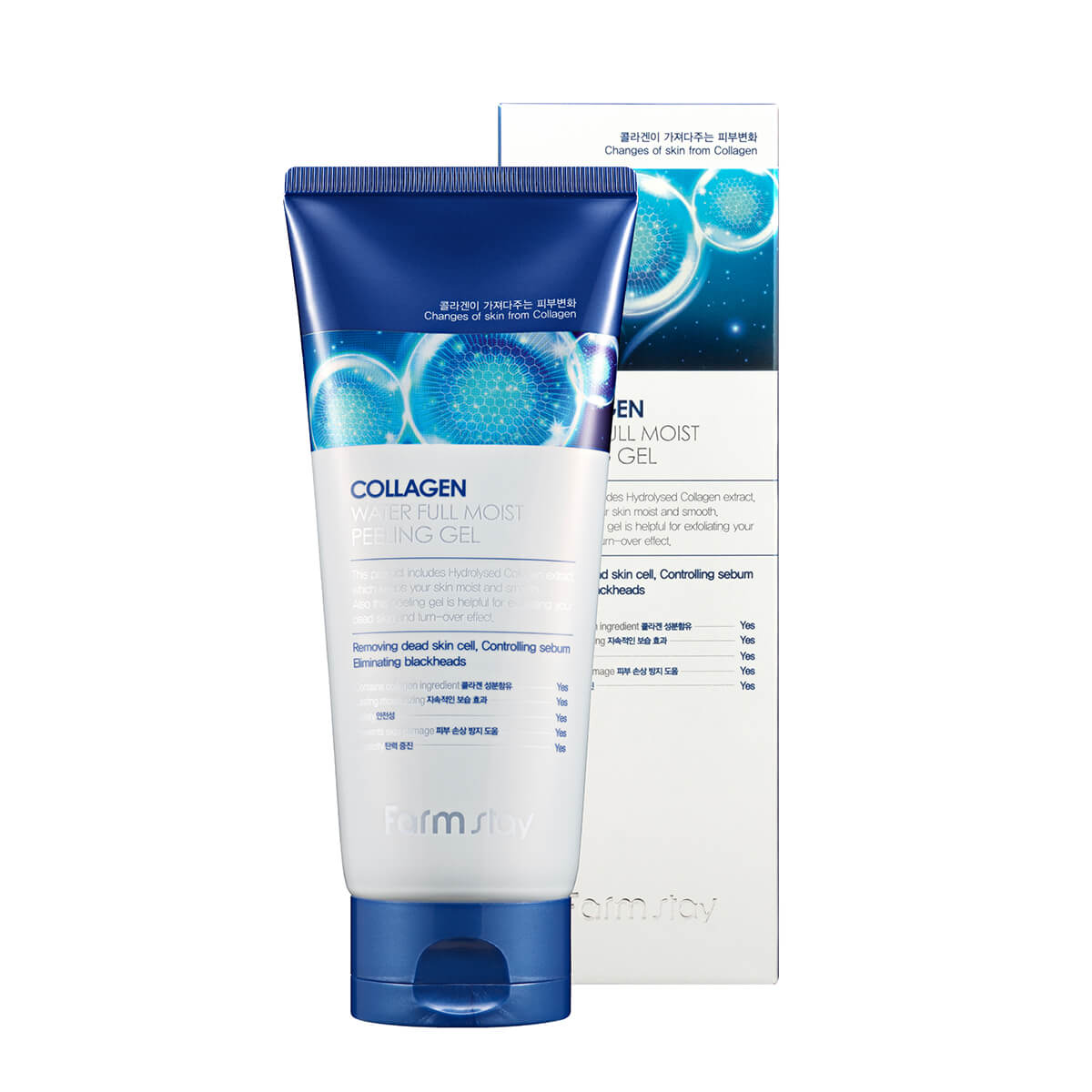 FARMSTAY COLLAGEN Aqua FUL MOIST PEELING Gel, 180ml